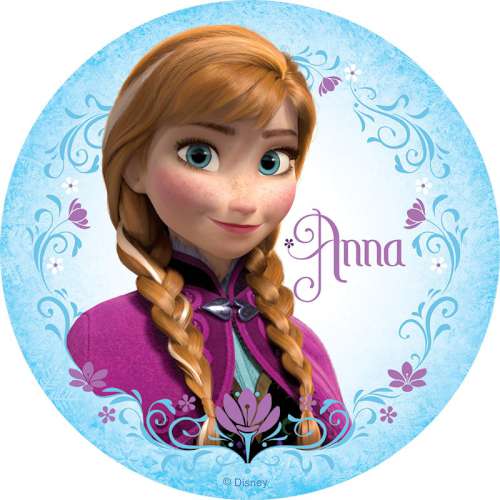 Frozen Anna Edible Icing Image - Click Image to Close